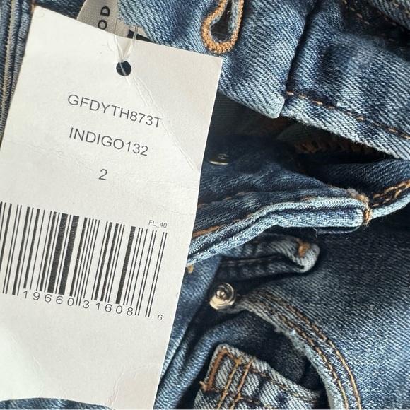 Good American Women's Good Flare with Deco Back Yoke A Blue Denim Jeans Size 26 - Picture 10 of 12